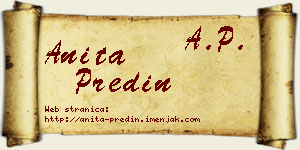 Anita Predin vizit kartica